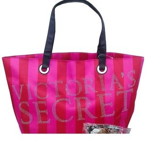 Victoria’s Secret Hot Pink Studded Tote